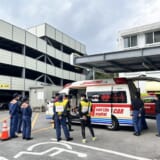 中北消防、宜野湾消防ドクターカー連携訓練